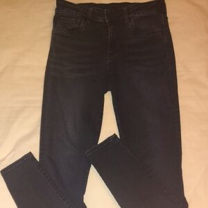 Kut from the Kloth Dark Blue Wash High Rise Toothpick Skinny Jeans Size 6